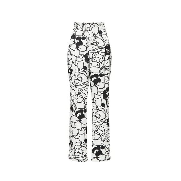 Ronny Kobo Collection Pants - Ronny Kobo Printed Black and White Print Trousers‎ Size 6